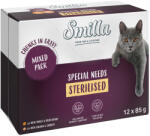 Smilla 12x85g Smilla Sterilised falatok zöldséggel nedves macskatáp vegyesen