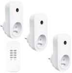 Solight DY09 - KÉSZLET 3x Távirányításos konnektorok + távirányító DY09 (SL0828)