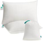SONGMICS Párnák 2 db-os, 74 x 48 cm, Tárolótáskával, Felhőfehér (TBP005W02) - vasbutor