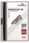DURABLE Gyorsfűző, klipes, A4, DURABLE „DURACLIP® 30, szürke (DB220010)