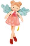 Doudou Păpușa zână Gaia Forest Fairies Jolijou 25 cm în rochiță roz cu so aripioare verzi din material textil de la 5 ani (JJ6030) Papusa