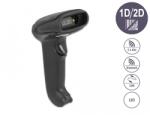 Delock Баркод скенер Delock, 1D и 2D, за връзка чрез 2, 4 GHz, Bluetooth или USB (90562)