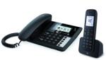 Telekom Telekom Sinus PA 207 Plus 1 комплект от настолен телефон и слушалки, черен (40753987)