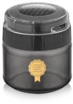 LUXPLASTIC IRIS C-00507 Black Pearl reszelő üveg tárolóval 300ml (C-00507) - officedepot