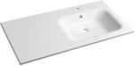 SAPHO ARECA 101x51, 5 cm jobbos öntöttmárvány mosdó, fehér AC101R (AC101R)