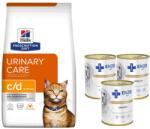 Hill's HILL'S PD Prescription Diet Feline c/d Multicare Chicken 8kg + 3x ENZO VET Urinary húgyúti betegségek ellen csirkével 400g kutyáknak
