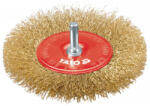 TOYA Perie circulară cu ax 100 mm cu acoperire de cupru (YT-4757)