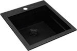 Pyramis Siros gránit mosogató 51.5x47 cm fekete 079822801 (079822801)