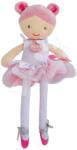 Doudou Rongybaba Lily Rose My Dancer Jolijou 36 cm rózsaszín ruhácskában ajándékcsomagolásban díszkövekkel 4 évtől (DC3131)