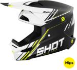 Shot Race Sprint motokrossz sisak fekete-fehér-fluo sárga
