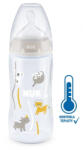 Nuk FC+ cumisüveg hőmérséklet-ellenőrzéssel 300 ml - bézs
