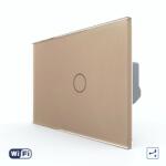 LIVOLO Intrerupator Simplu Cap Scara / Cruce Wi-Fi cu Touch LIVOLO, standard italian - Serie Noua - culoare auriu