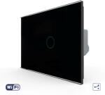 LIVOLO Intrerupator Simplu Cap Scara / Cruce Wi-Fi cu Touch LIVOLO, standard italian - Serie Noua - culoare negru