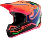 Alpinestars Casca motocross copii Alpinestars S-M3 HAIDEN DEEGAN portocaliu fluo-violet-roz-verde (AIM141-148)