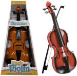  Játék hegedű fém húros, elemes - barna