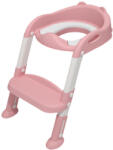 Leziter Lépcsős WC szűkítő rózsaszín (HB-PVC002-SB) - snaigeshop