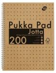 Pukka Pad Spirálfüzet, A4, vonalas, 100 lap, PUKKA PAD "Jotta Kraft (9565-KRA)