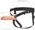  Üreges szilikon dildó hámmal 15, 24 cm - 6" silicone hollow strap-on dual density