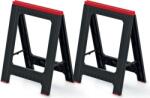 Prosperplast TITAN építkezési bak, 2 darabos készlet, 58x5x79cm, fekete/piros