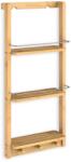 CASARIA BAMBOO fürdőszobai függő polc, 28, 5x10x70cm, 3 polc, barna Casaria