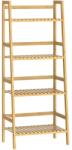 Casaria ZOJA bambusz polc, 4 polc, 48x32x123cm, barna