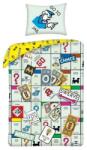  Monopoly mintás ágyneműhuzat szett vászontáskában (MON-1104BL)