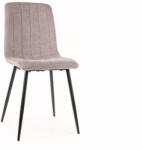 SIGNAL MEBLE Alan Brego Szövet Étkezőszék Szürke Fekete Vázzal (SIG-ALANBRCSZ)