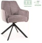 SIGNAL MEBLE Notti Brego Forgó Szék Szürke Szövet Fekete Fém Vázzal (SIG-NOTTIBRCSZ)