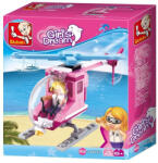 Sluban Girl's Dream - Tengerparti helikopter építőjáték készlet (M38-B0600D)