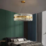  Candelabru cristal Led cu Telecomanda, Elit's, Ayala, 50W Gold (LS 8832/40)