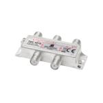 USE Home TSX 1913 F elosztó, HQ professzionális minőség, 75 Ohm, IP44, cink-ötvözet konstrukció, 5-2400 MHz, 4 utas, 1 bemenet, 4 kimenet 3 db-os kiszerelés! (TSX 1913)