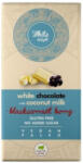Health Market white delight kókusztejes fehércsokoládé liofilizált egész feketeribizlivel édesítőszerrel 80g
