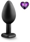 Mokko Toys Dop Anal Brighty, Medium, Silicon, Negru/Mov, Mokko Toys