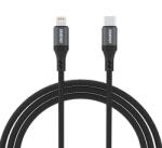 Dudao L3CL USB-C - Lightning 30W 2m Fonott Kábel - Fekete - smartdiszkont