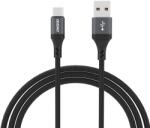 Dudao L3ST USB-A - USB-C 5A Kábel 1.2m Fonott - Fekete - smartdiszkont