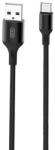 XO NB143 USB-A - USB-C kábel, 1m (fekete)