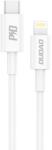 Dudao USB Type-C - Lightning kábel 18W 1m PD fehér (L6X)