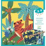 DJECO Set creativ de razuit - Animale mari pentru cei mici (DJ09095)