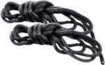 Sex&Mischief S&M - set de frânghii de bondage catifelate (negru, 2x 1, 83 m)
