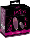 Javida - ou vibrator cu bile rotative, radio, purtabil (mov)