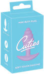 Cuties Mini Butt Plug - dop anal din silicon (mov, 2, 8 cm)