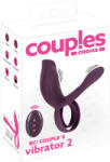 Couples Choice - inel pentru penis vibrații wireless - lila - reîncărcabil Inel pentru penis