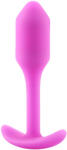 b-Vibe Snug Plug 1 - dop anal cu greutate internă (55 g, roz)