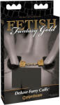 Pipedream Fetish Fantasy Gold - cătușe plușate - negru
