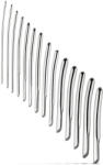 SINNER 174 - set dilatator uretral curbat - oțel inoxidabil - 14 piese