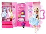 LEAN Toys Papusa Leila cu dulap si accesorii 7358 (GM561944)