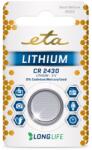 ETA Lítium akkumulátor ETA PREMIUM CR2430, csomagolás 1 db (CR2430LITH1) (ETACR2430LITH1)