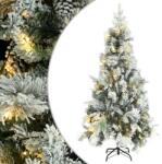 vidaXL Brad cu zăpadă led-uri 225 cm (3094562)