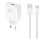 Honor Încărcător de rețea HONOR cu priză USB (66 W, încărcător rapid + cablu Type-C) WHITE HN-110600E00 (HN-110600E00 + CABLE)