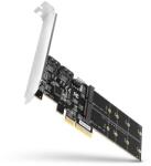 AXAGON PCES-SA4M2 2db belső SATAIII portos + 2db SATA M. 2 foglalat PCI-Express kártya (PCES-SA4M2) - iconink